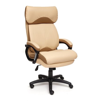 Компьютерное кресло DUKE кож/зам/ткань, бежевый/бронза, 36-34/21 арт.12906 в Перми - изображение