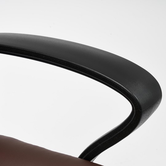 Кресло компьютерное INTER кож/зам/флок/ткань, коричневый, 36-36/6/TW-24 арт.15028 в Перми - изображение 9