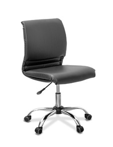 Офисное кресло для руководителя Квадро Х, экокожа премиум / серо-коричневая CN6 в Перми