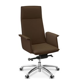 Офисное кресло Лео, экокожа премиум / коричневая CN1116 в Березниках