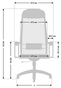 Кресло офисное МЕТТА B 1m 5/K116, Основание 17833 светло-коричневый в Перми - предосмотр 2