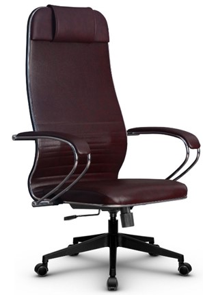 Кресло офисное Metta L 1m 38K2/K топган, нижняя часть 17832 бордовый в Перми - изображение