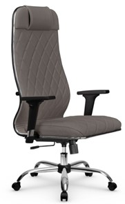 Кресло офисное Мetta L 1m 40M/2D Infinity Easy Clean (MPES) топган, нижняя часть 17833 серый в Перми