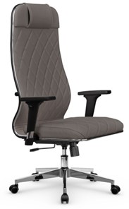 Кресло офисное Мetta L 1m 40M/2D Infinity Easy Clean (MPES) топган, нижняя часть 17834 серый в Перми