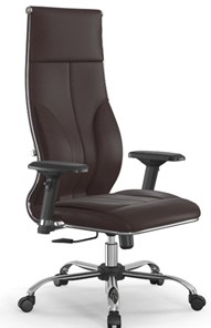 Офисное кресло Мetta L 1m 46/4D Infinity Easy Clean топган, нижняя часть 17833 темно-коричневый в Перми - предосмотр