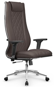 Офисное кресло МЕТТА L 1m 50M/2D Infinity Easy Clean топган, нижняя часть 17852 темно-коричневый в Перми
