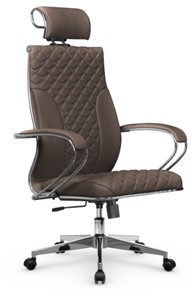 Кресло офисное Metta L 2c 44C/K116 Infinity Easy Clean топган, нижняя часть 17834 светло-коричневый в Перми