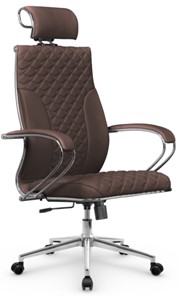 Кресло офисное Metta L 2c 44C/K116 Infinity Easy Clean топган, нижняя часть 17852 темно-коричневый в Перми