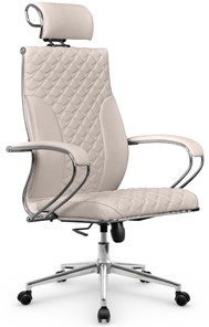 Кресло офисное Metta L 2c 44C/K116 Infinity Easy Clean топган OMS, нижняя часть 17853 светло-бежевый в Перми - предосмотр