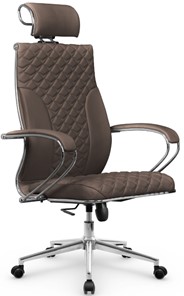 Кресло офисное Metta L 2c 44C/K116 Infinity Easy Clean топган OMS, нижняя часть 17853 светло-коричневый в Перми