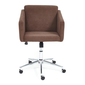 Офисное кресло MILAN хром флок, коричневый, арт.13945 в Перми - предосмотр 1