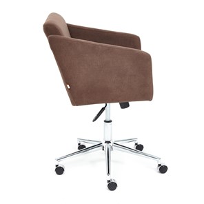 Офисное кресло MILAN хром флок, коричневый, арт.13945 в Перми - предосмотр 2
