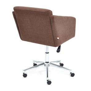 Офисное кресло MILAN хром флок, коричневый, арт.13945 в Перми - предосмотр 3