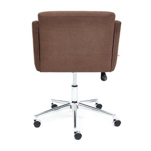 Офисное кресло MILAN хром флок, коричневый, арт.13945 в Перми - предосмотр 4