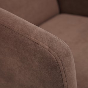 Офисное кресло MILAN хром флок, коричневый, арт.13945 в Перми - предосмотр 5
