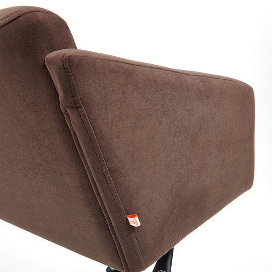 Офисное кресло MILAN хром флок, коричневый, арт.13945 в Перми - изображение 9