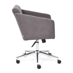 Кресло компьютерное MILAN хром флок, серый, арт.13947 в Перми - предосмотр 2
