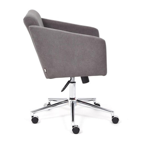 Кресло компьютерное MILAN хром флок, серый, арт.13947 в Перми - изображение 2