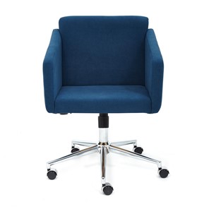 Офисное кресло MILAN хром флок, синий, арт.13948 в Перми - предосмотр 1