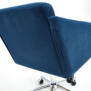 Офисное кресло MILAN хром флок, синий, арт.13948 в Перми - предосмотр 10