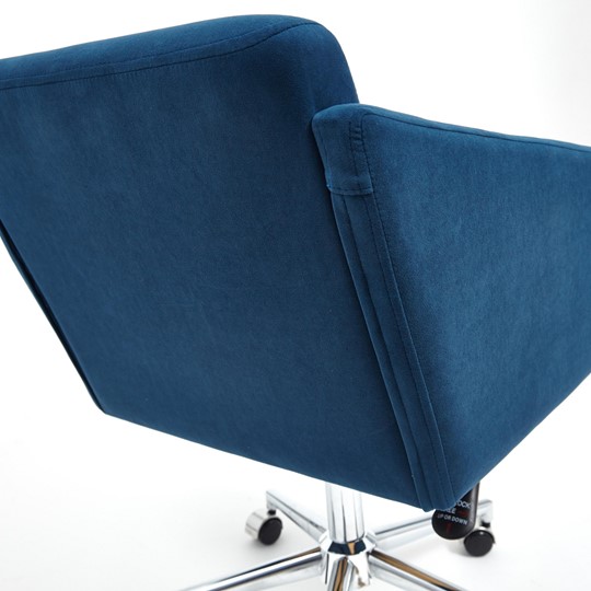 Офисное кресло MILAN хром флок, синий, арт.13948 в Перми - изображение 10