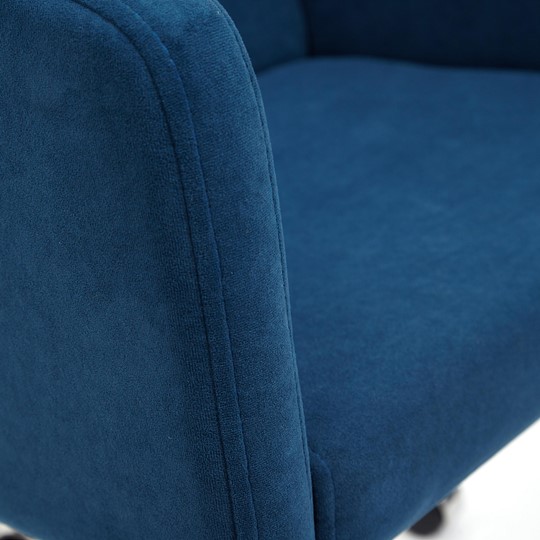Офисное кресло MILAN хром флок, синий, арт.13948 в Перми - изображение 7