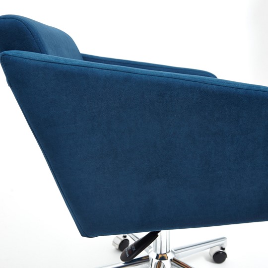 Офисное кресло MILAN хром флок, синий, арт.13948 в Перми - изображение 8