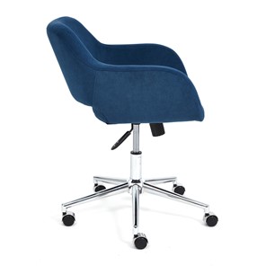 Кресло компьютерное MODENA хром флок, синий, арт.14233 в Перми - предосмотр 1