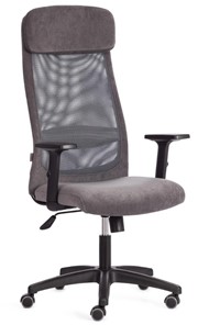 Офисное кресло PROFIT PLT флок/ткань, серый, 29/W-12, арт.20537 в Соликамске