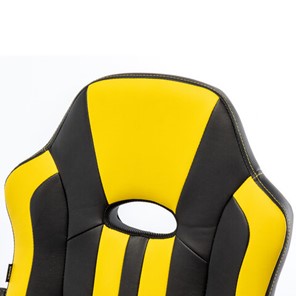 Кресло компьютерное RABIX "Stripe GM-202", экокожа, черное/желтое, 532510 в Перми - предосмотр 11