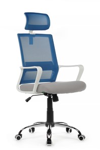 Кресло компьютерное RCH 1029HW, серый/синий в Перми