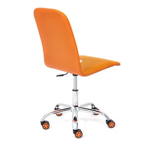 Офисное кресло RIO флок/кож/зам, оранжевый/оранжевый, арт.14188 в Перми - предосмотр 2