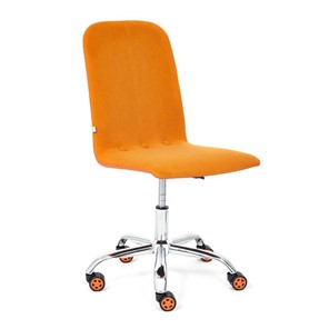 Офисное кресло RIO флок/кож/зам, оранжевый/оранжевый, арт.14188 в Перми
