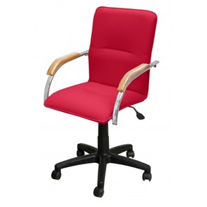 Офисное кресло Самба-лифт СРП-034 Люкс красный/бук в Кунгуре