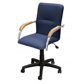 Офисное кресло Самба-лифт СРП-034 Люкс синий/бук в Кунгуре
