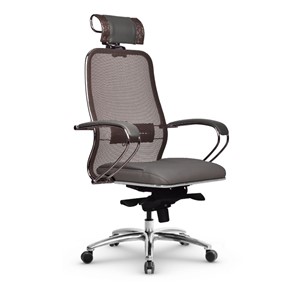 Кресло офисное Samurai SL-2.04 MPES Светло-коричневый / Серый в Перми - предосмотр