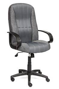 Офисное кресло СН833 ткань/сетка, серая/серая, арт.10327 в Чайковском