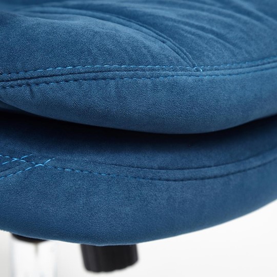 Кресло офисное SOFTY LUX флок, синий, арт.13592 в Перми - изображение 11