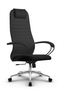 Кресло компьютерное SU-BK130-10 Ch-3 темно-серый/черный в Перми