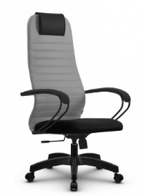 Кресло офисное SU-BK130-10 PL серый/черный в Перми