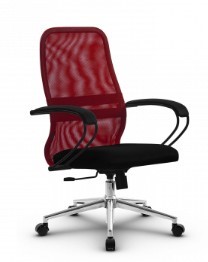 Офисное кресло SU-CK130-8 CH-3 красный/черный в Перми