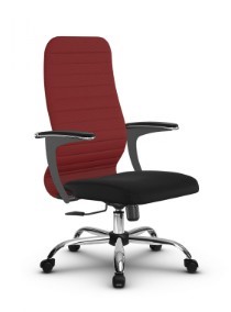 Офисное кресло SU-CU160-10 CH красный/черный в Перми