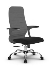 Кресло компьютерное SU-CU160-10 CH серый/черный в Перми