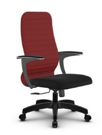 Офисное кресло SU-CU160-10 PL  красный/черный в Перми