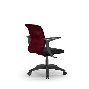 Кресло офисное SU-M-4/подл.160/осн.005 бордовый/черный в Перми - предосмотр 1