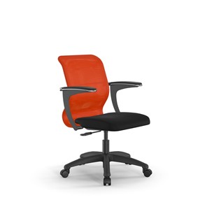 Кресло SU-M-4/подл.160/осн.005 оранжевый/черный в Перми
