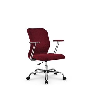 Кресло офисное SU-Mr-4/подл.078/осн.006 красный в Перми