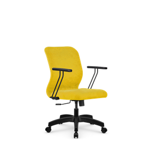 Кресло офисное SU-Mr-4/подл.109/осн.001 желтый в Перми
