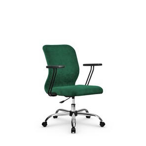 Кресло компьютерное SU-Mr-4/подл.109/осн.006 зеленый в Березниках