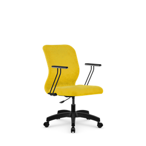 Кресло компьютерное SU-Mr-4/подл.110/осн.005 желтый в Перми